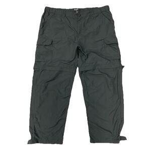 REI Women’s 18W (40x30) Gray Nylon Zip-Off Convertible Hiking Cargo Pants